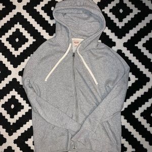 Gray full zip hoodie